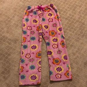 pink flower pajama pants